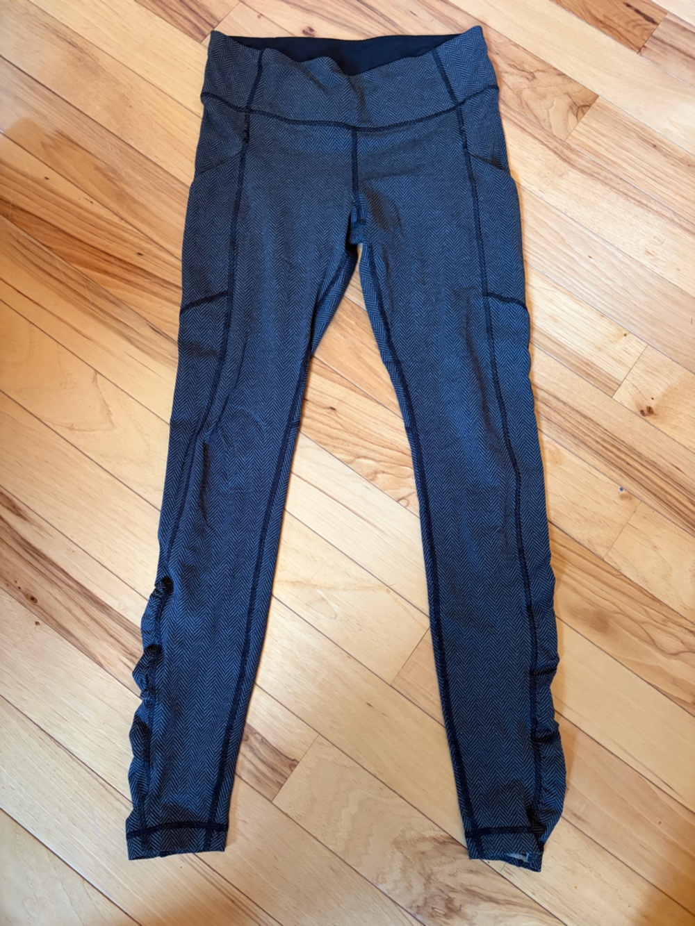 lululemon athletica Black Textured Jumpsuit Romper